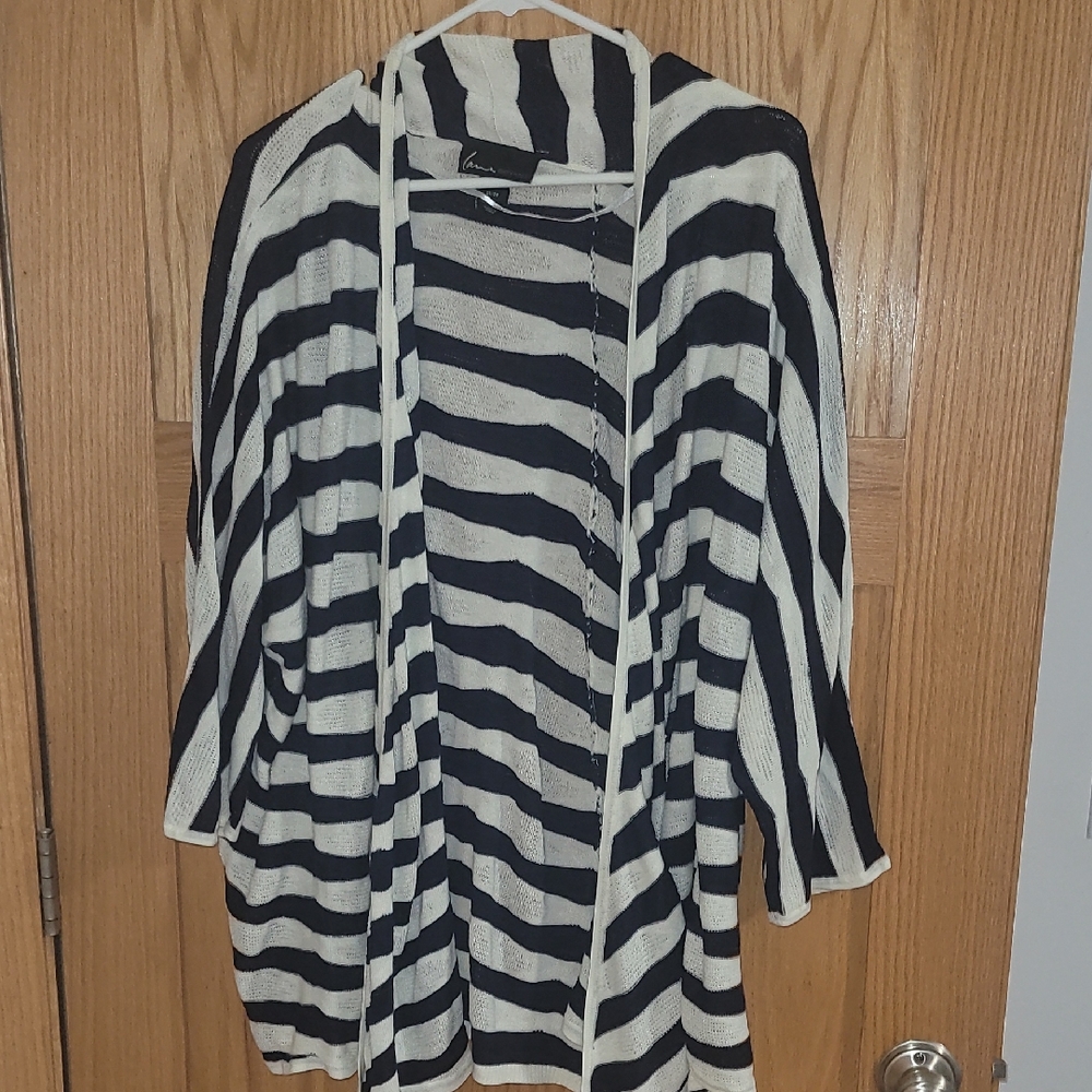 Striped Black and White Women's Sweater